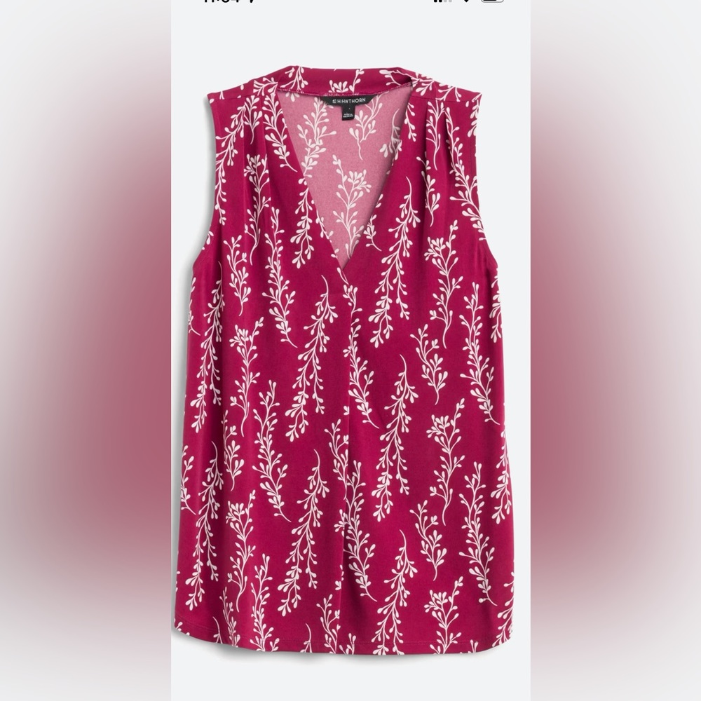 41 Hawthorn Gabriella V-Neck Stretch Knit Top- Medium